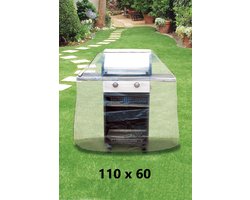Beschermhoes voor Gasbarbecue - BBQ Hoes Waterdicht - 110x60xH130 - Transparant