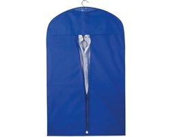 Beschermhoes voor kleding 100 x 60 cm - Blauw - Kledinghoezen - Kleding opbergen/opruimen - Jas/Colbert/Kostuum