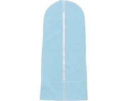 Beschermhoes voor kleding lichtblauw 137 x 60 cm - Kledinghoezen - Garderobe kleding opbergen accessoires