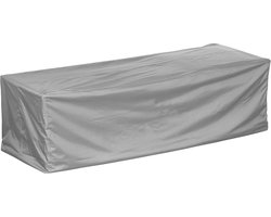Beschermhoes voor loungebank | 200 x 90 x 80 cm | polyesterweefsel, Kleur: taupe (lichtgrijs)