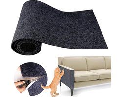 Beschermhoes voor meubelen tegen krabben door katten, kleverig krabplank voor meubels, DIY krabplank voor katten, beschermhoes voor bank, geschikt voor krabben door katten binnenshuis (40*200cm - donkergrijs - 2 stuks)-Stijl 1
