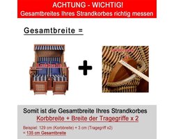Beschermhoes voor strandkorf - weerbestendig - 1 stuk - polyester/PVC