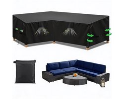 Beschermhoes voor tuinmeubelen 260 x 210x 90 cm Waterdicht & Weerbestendig – Loungeset hoes L-vorm hoekbank Sterke Bescherming Tegen Regen en Vuil – Tuinmeubelhoes Duurzaam Materiaal | Incl. Opbergtas