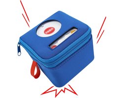 Beschermhoes voor verhalenverteller - Blauw, valbescherming, waterdicht, stofdicht, draagbaar, opbergbaar.