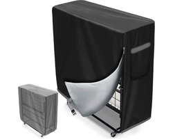Beschermhoes Vouwbed - 99 x 38 x 114 cm - Stofdichte hoes voor vouwbed - waterdichte beschermer - multifunctionele hoes - voor 38" Eenpersoons Vouwbed - universele - 210D Oxford-doek - zwart