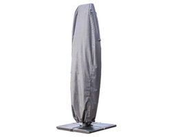 Beschermhoes zweefparasol - weerbestendig - 1 stuk - grijs - kunststoffen