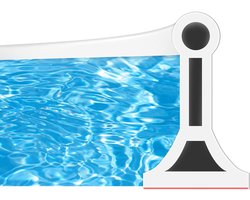 Beschermstrip voor Douche - 2 M - Zelfklevend - Plooibare Waterblokkering - voor Keuken, Toilet en Douchewand - Wit - 3 x 5cm