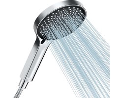 Besjaar Douchekop - Regendouche - Wellness - 3 Sproeistanden - Hoge Druk - Betere Huid - Handdouche - Luxe Moderne Handdouche - Chrome
