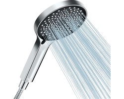 Besjaar Douchekop - Regendouche - Wellness - 3 Sproeistanden - Hoge Druk - Betere Huid - Handdouche - Luxe Moderne Handdouche - Chrome