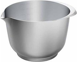 Beslagkom - roestvrijstaal - 3 liter - met maatverdeling - Birkmann