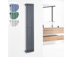 Besoa Delgado Radiator - 120 x 25 - 508W - Warm water - 1/2"- 4-10m² - Grijs