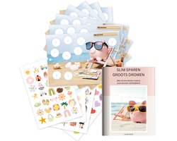 Bespaarkaarten met Stickers en Boekje met Tips om te Leren Sparen - Budget Planner - Geld - Sparen - Cadeau Sparen - Leren Sparen - Spaarhulp - Moneyplanner - Geld Planner - Spaarvarken - Leer Sparen - Besparen - Spaardoel - Dagboek - Budgetplanner