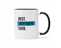 Best Boyfriend Ever Mok – Grappige Liefdesquote Koffiemok – Cadeau voor Hem – 330 ml