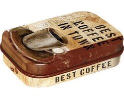 Best Coffee in Town . Mintboxje 4 x 6 x 1,6 cm.