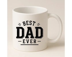 Best Dad Ever Mok (Wit) - Papa Cadeau - Vaderdag Cadeau - Verjaardag Cadeau Papa - Koffiemok Vader - Origineel Cadeau Voor Papa