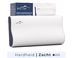 Best Life Hoofdkussen Nekklachten - Ergonomisch Kussen - Traagschuim Hoofdkussen - Guna Zacht Zijslaper - Slaapkussen