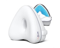 Best Life Kniekussen voor in bed - Beenkussen - Zijslaapkussen - Schootkussen - Cooling Gel
