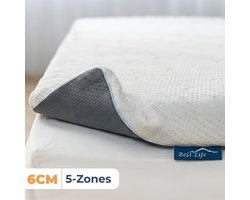 Best Life Matras Topper 180x200 - Topdekmatras - Tencel - Topmatras 6 CM