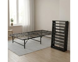 Best Life Opvouwbaar Bedframe 90x200 - Vouwbed - Eenpersoonsbed - Opklapbed - Logeerbed - 1 Persoons Bed