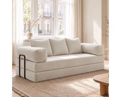 Best Life Slaapbank 2 Persoons - 3-Zits Zetelbed - Sofa - Bedbank - Bank - Beige
