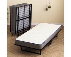 Best Life Vouwbed 90x200 - Logeerbed met Matras - Opklapbed 1 Persoons