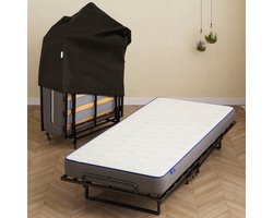 Best Life Vouwbed Lattenbodem 90x200 - Opklapbed 1 Persoons - Plooibed - Logeerbed Inklapbaar - Bed