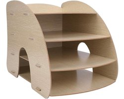 Bestandsrekken Papieren Lade - Bureau Organizer - Kantoor Organisatie - Houten Bureau Opbergrek - Niet gespecificeerd - Eik Kleur