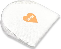 BestCare Bedwig Kussen | 33x30x7cm | Wigvormig schuimkussen voor in bed, voor zitten en liggen | Ondersteuning voor rug en benen | Wasbare Aloë Vera hoes | Oeko-TEX® Gecertificeerd
