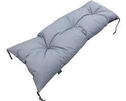 Beste Prijs Palletkussens - Tuinbankkussen - 120 x 40 x 7 cm - grijs - tuinkussen waterdicht - zitkussen en rugkussen - Sinterklaas