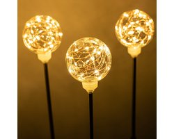 Beste Prijs solar tuinverlichting - tuinverlichting op zonneenergie - buitenverlichting - tuinverlichting LED buiten - 4 Stuks