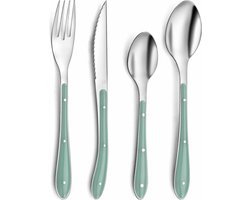 Bestek Amefa Bistro Groen Metaal (24 pcs)