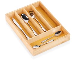 Bestekbak Bamboe 25x35 cm - Bestekhouder - Bestekcassette - Besteklade
