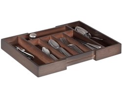 Bestekbak - Bamboe - Verstelbaar - 1 stuk