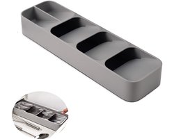 Bestekbak - Bestekcassette - Bestekhouder - Besteklade - Keukenlade Bestek Organiser - Bestekbakken - Besteklade Organizer - Lade-Inzetstuk - Anti-Slip Organizer - Bestekbak Voor Lepels - Bestekhouder Keuken - 5 Vakken - Bestekbak Voor Lepel, Vork