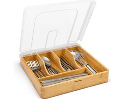 Bestekbak - Uitschuifbare Bestekbak - Bestekhouder - Besteklade - Meerdere Vakken