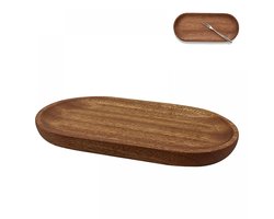 Bestekhouder - 18*10 cm - Dienblad - Keuken Lepelhouder - natuurlijke retro houten keuken lepelhouder - keukenhulpmiddel houder - houten platen - houten pallets - voor op het aanrecht - voor spatels, lepels, tangen en andere keukenhulpen - bruin