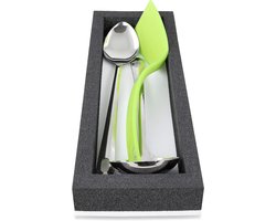 Bestekkoffer - Keukenhulp houder - Opslag in camper - Speciaal schuim - 40 cm lengte - Zwart wit