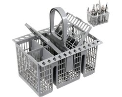 Bestekmand Vaatwasser - Universeel Bestekkorf - Bestekmand voor vaatwasser - Vaatwasmachine - Afwasmachine - Bestekbak - Bestekhouder - Bestekmandje Geschikt voor Whirlpool, Ariston, Bauknecht, Hotpoint, Ignis en Indesit - 207 x 161 x 120 mm