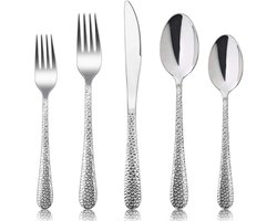 Bestekset 12 Persoons - Vaatwasserbestendig - RVS - Zilver