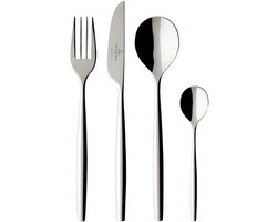 Bestekset 24-delig - Serviesgoed Keukengerei - Dineren Feestelijk Tafelen - Gepolijste Afwerking - 42 x 27 x 5 cm