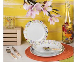 Bestekset 24-delig - Serviesgoed Vork Lepel - Tafel Dekken - Roestvrij Staal 18/0 - Voor 6 Personen - Decoratief