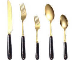 Bestekset 45-delig - Serviesgoed - Dineren aan tafel - Roestvrij staal - Voor 9 personen - Gepolijst zilver