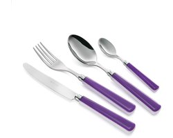 Bestekset - 6 vorken, 6 lepels, 6 messen, 6 theelepels - RVS