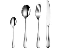 Bestekset - ARTHUR MARTIN - AM2202 - 24 delig - RVS - Gepolijste spiegelafwerking met matte handgreep