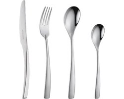 Bestekset - ARTHUR MARTIN - AM3630 - 24 delig - RVS - Satijnen afwerking