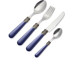 Bestekset, Blauw (effen)