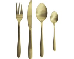 Bestekset goud -16-delig bestek