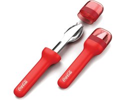 Bestekset in houder, Rood - Zoku | Coca Cola