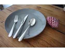 Bestekset - Ludovici Home deco - 12- Delig - Bestek sets - 4 personen-Steakmes-Dinervork-Soep lepel-Edelstaal 18/10 -3.5 mm dik  Bestekset