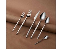 Bestekset Zilver 36 Delig 6 Persoons – 18/10 Roestvrij Staal